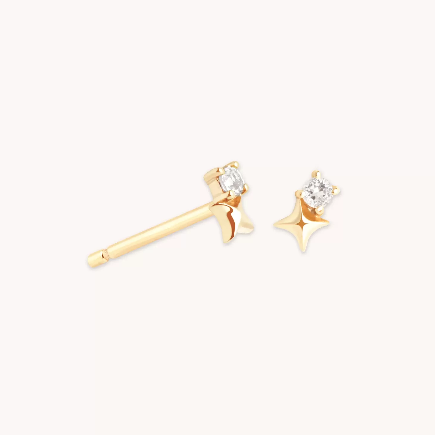 Astrid & Miyu April Birthstone Earrings In Solid Gold 14K Gold Discount