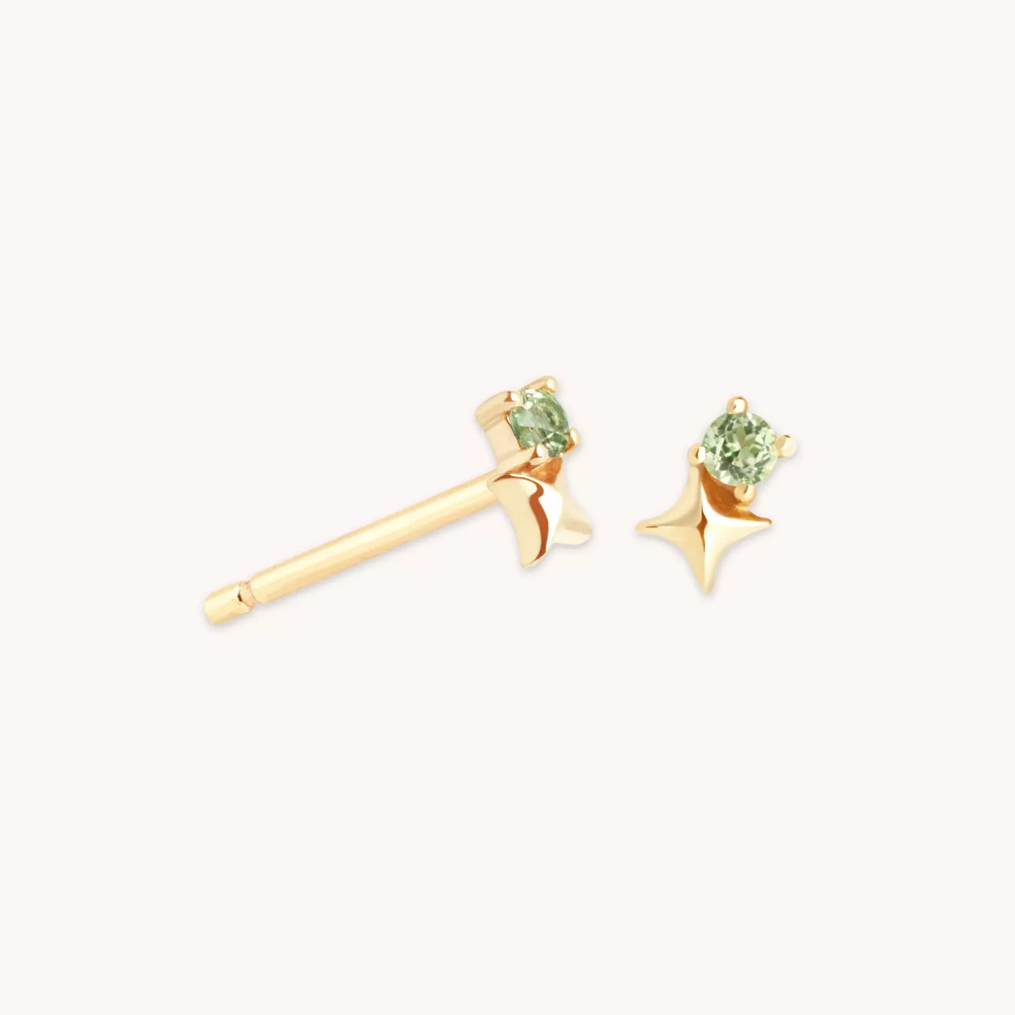 Astrid & Miyu August Birthstone Earrings In Solid Gold 14K Gold Sale