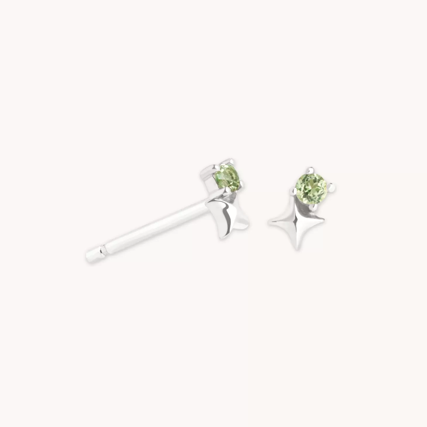 Astrid & Miyu August Birthstone Earrings In Solid White Gold 14K White Gold Online