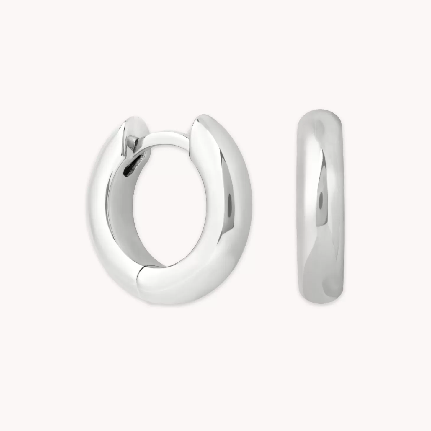 Astrid & Miyu Bold Small Hoops In Silver 18K Gold Plated Store