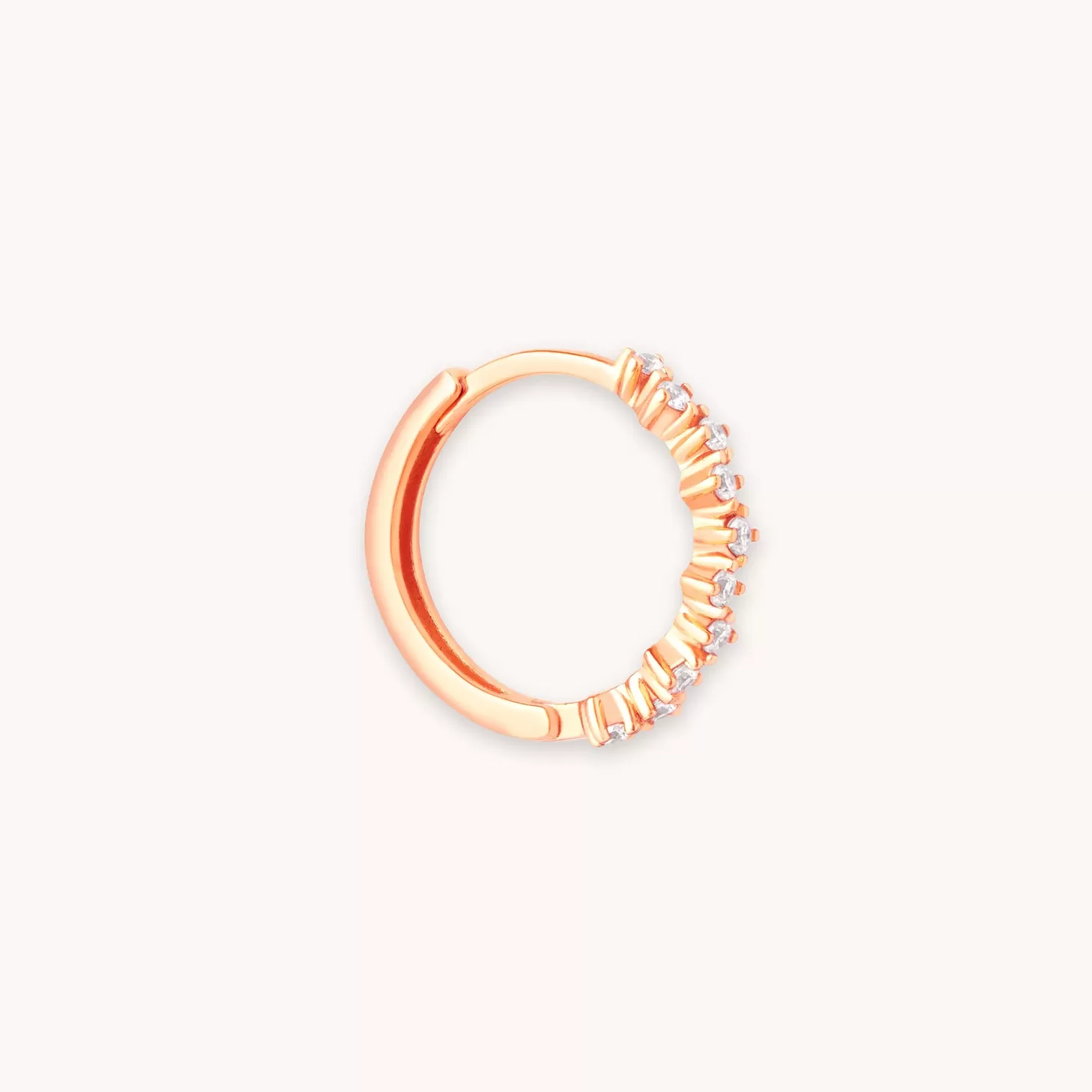 Astrid & Miyu Cluster Hoop 11.5Mm In Rose Gold 18K Rose Gold Plated Sterling Silver Online