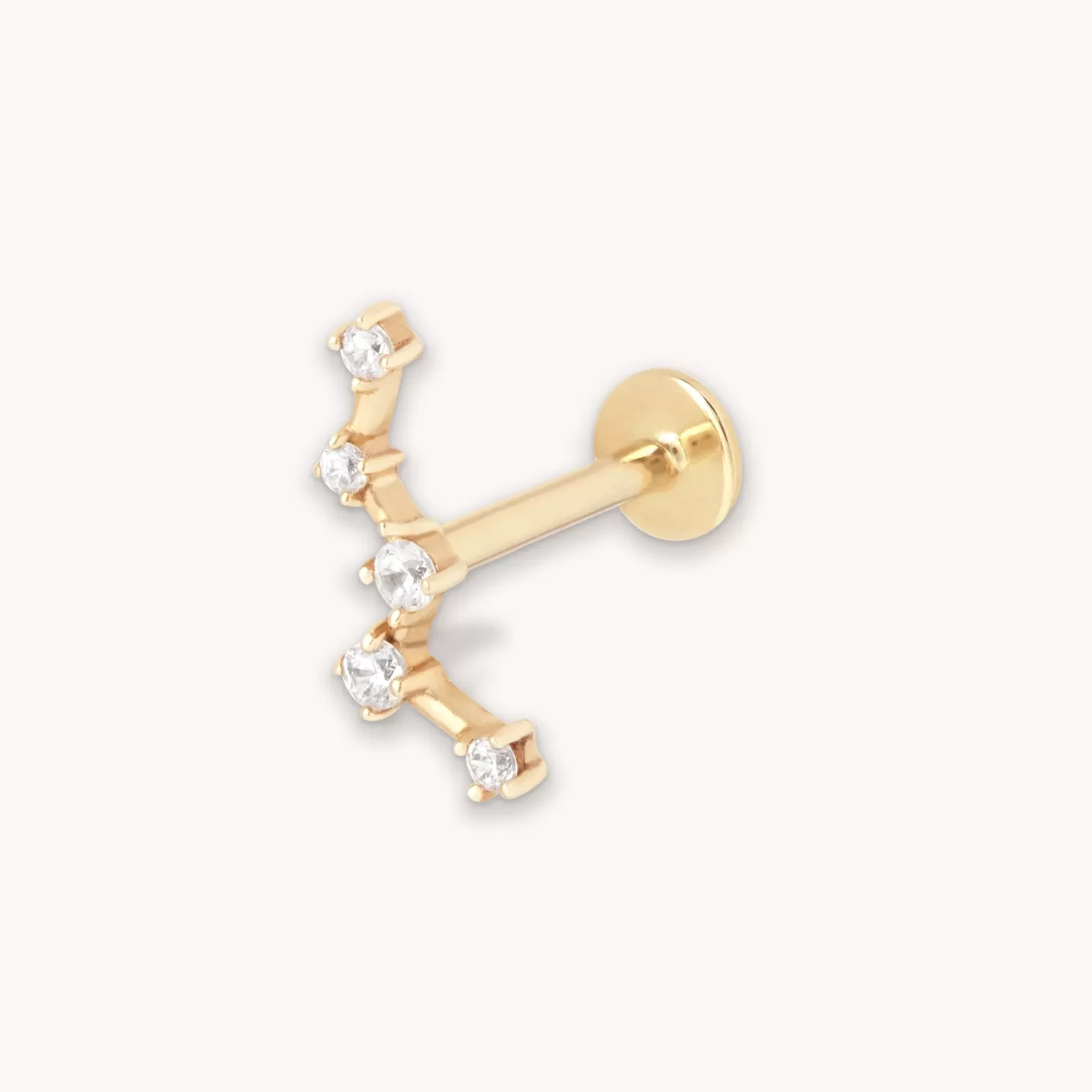 Astrid & Miyu Constellation Piercing Stud In Solid Gold 14K Gold Best Sale