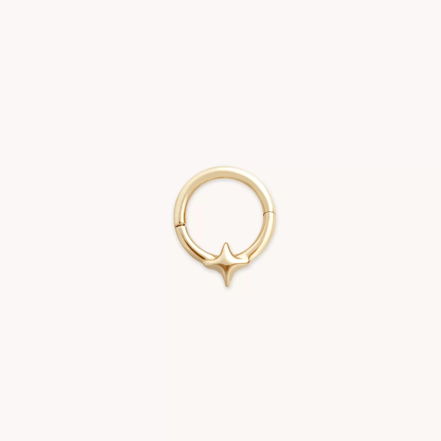 Astrid & Miyu Cosmic Star Daith Hoop In Solid Gold 14K Gold Cheap