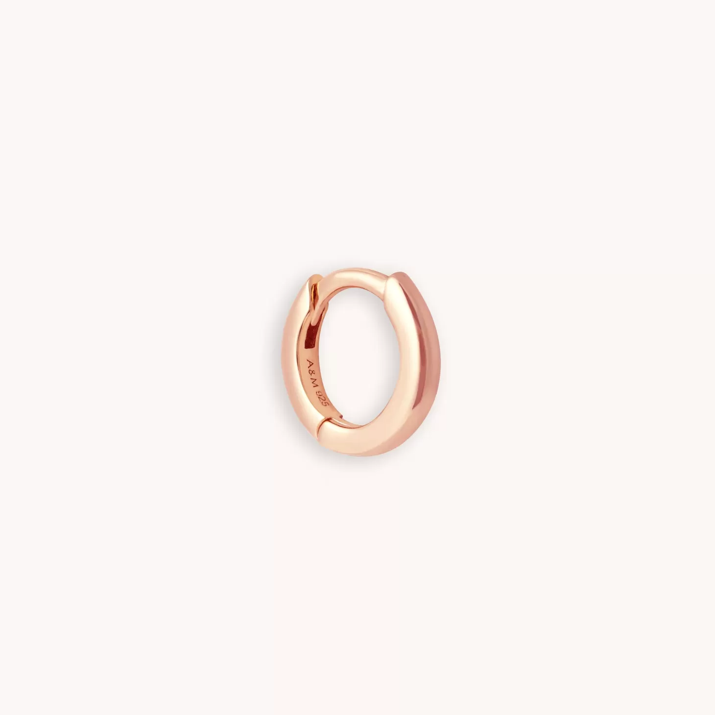 Astrid & Miyu Essential 6.5Mm Hoop In Rose Gold 18K Rose Gold Plated Sterling Silver Cheap