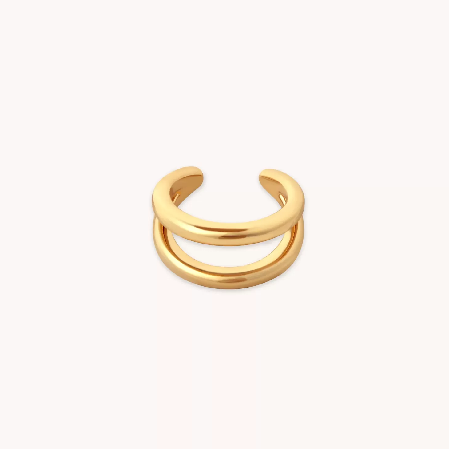 Astrid & Miyu Illusion Essential Ear Cuff In Gold 18K Gold Plated Sterling Silver Store