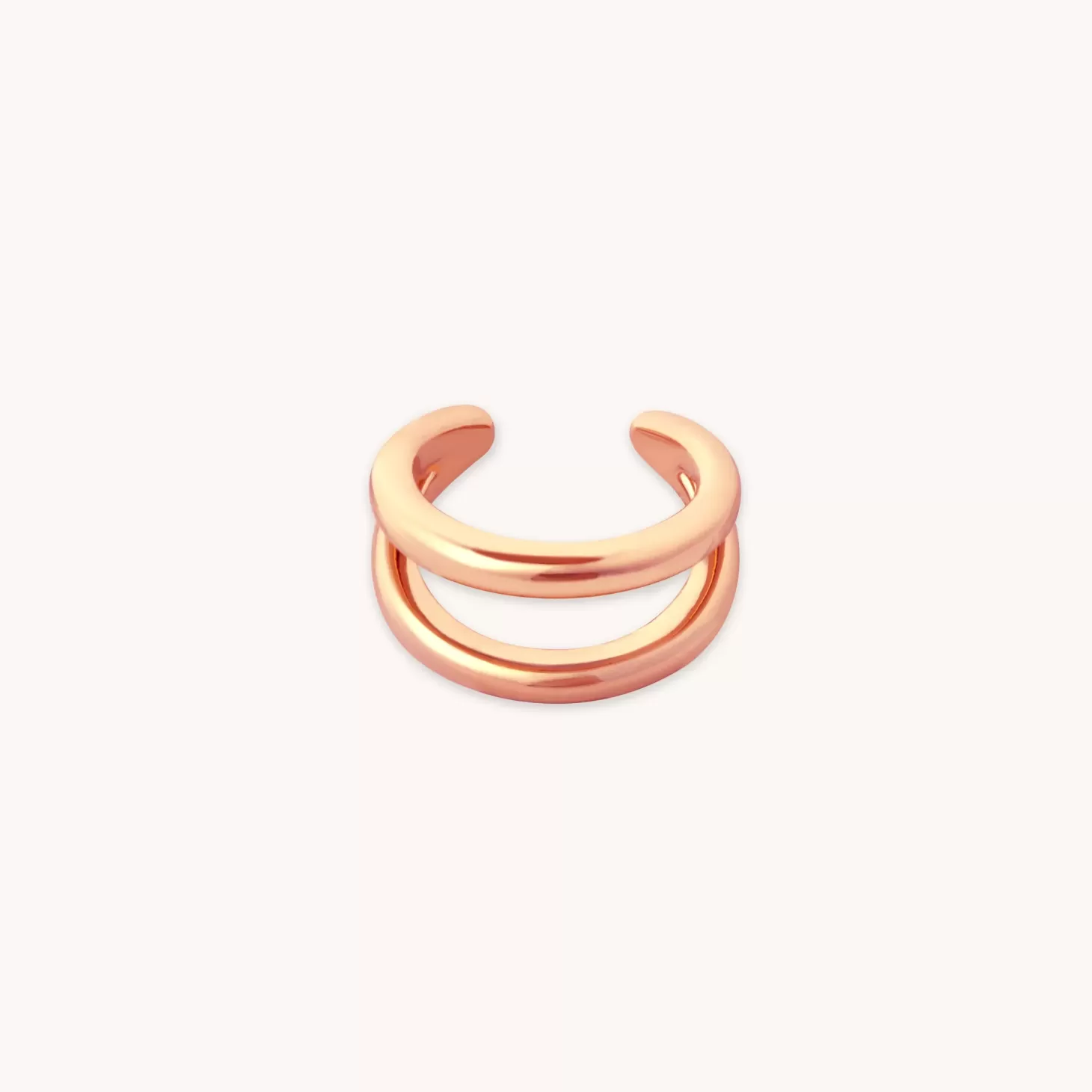 Astrid & Miyu Illusion Essential Ear Cuff In Rose Gold 18K Rose Gold Plated Sterling Silver Cheap