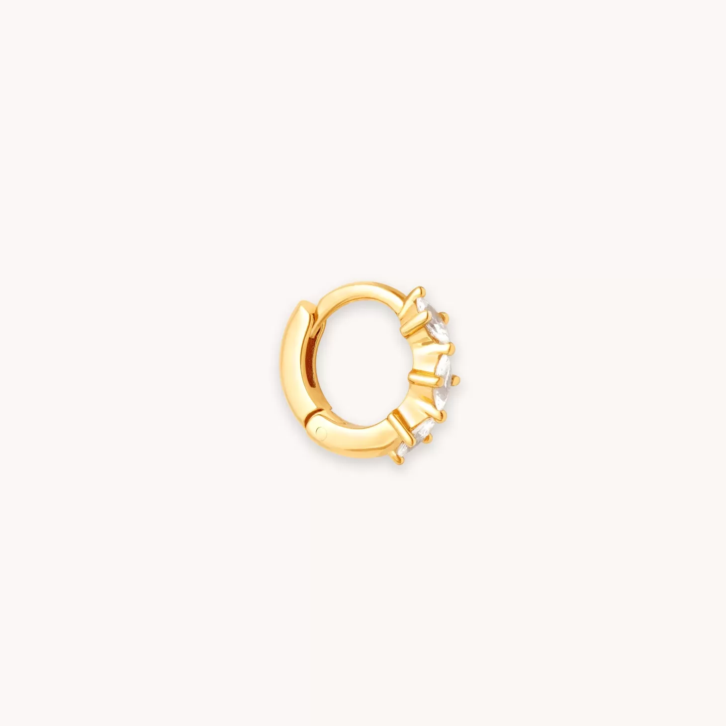 Astrid & Miyu Navette Hoop 6.5Mm In Gold 18K Gold Plated Sterling Silver Online