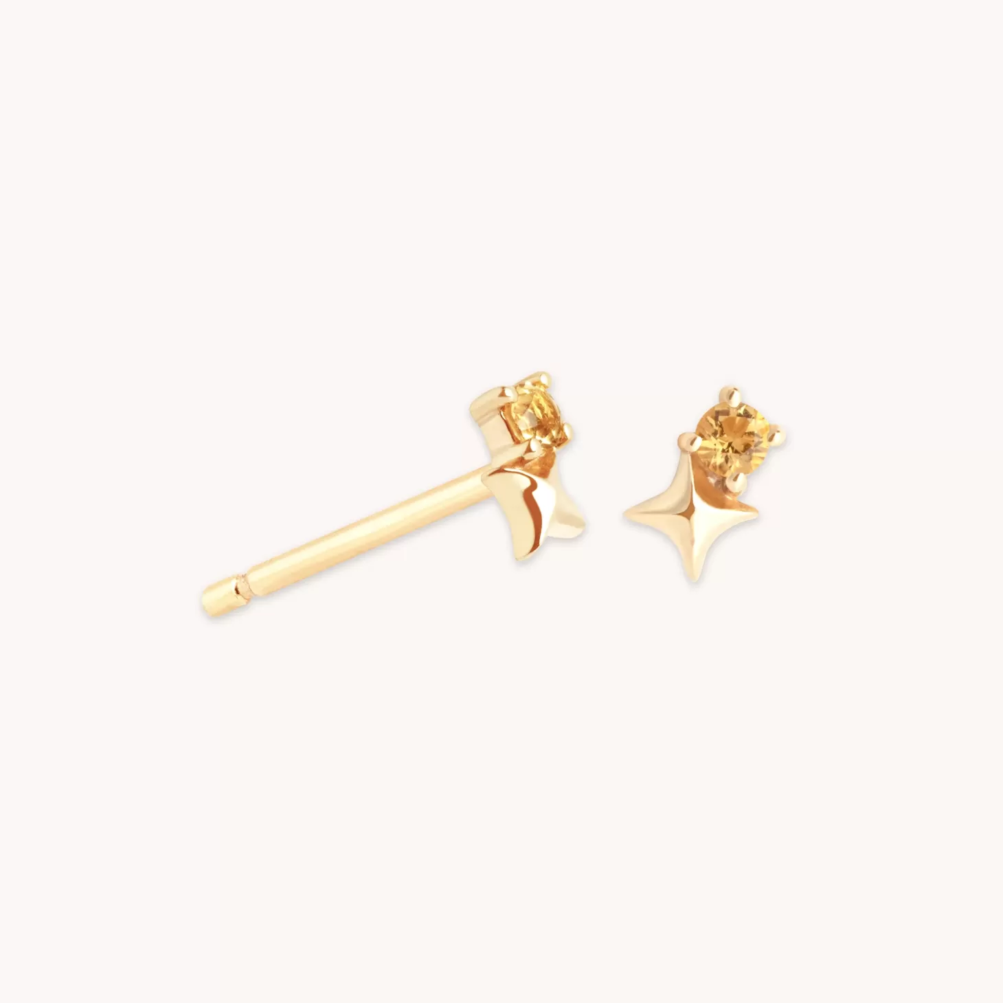 Astrid & Miyu November Birthstone Earrings In Solid Gold 14K Gold Sale