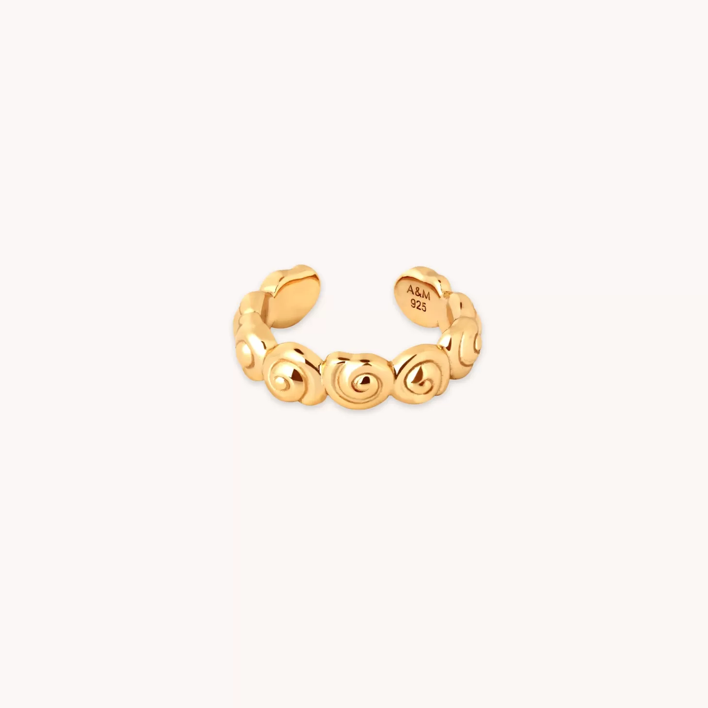 Astrid & Miyu Shell Ear Cuff In Gold 18K Gold Plated Sterling Silver Shop