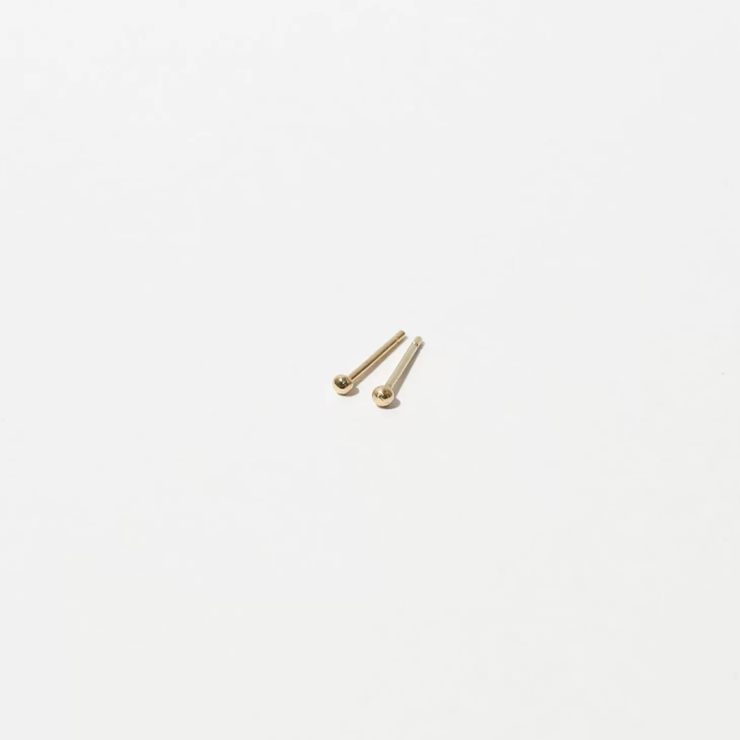Astrid & Miyu Small Ball Stud Earrings In Solid Gold 14K Gold Cheap