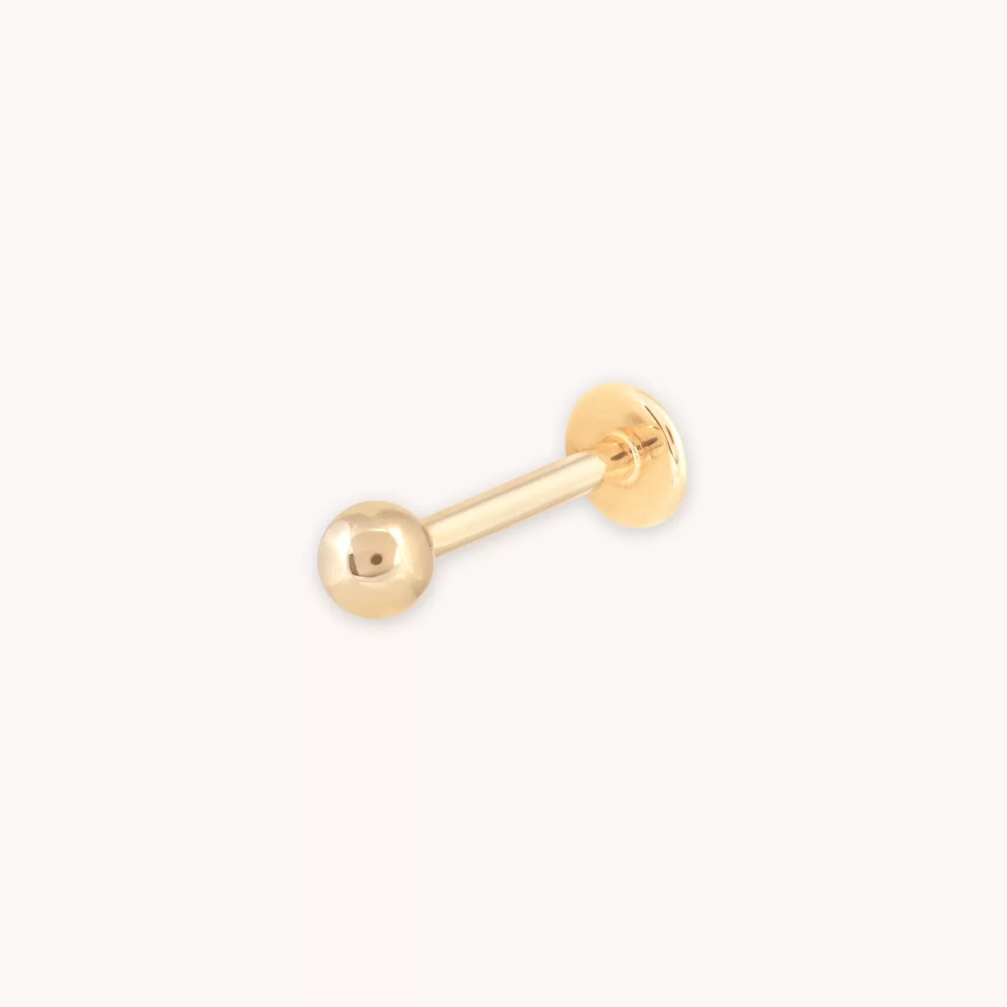 Astrid & Miyu Solid Gold Large Ball Piercing Stud 14K Gold Online