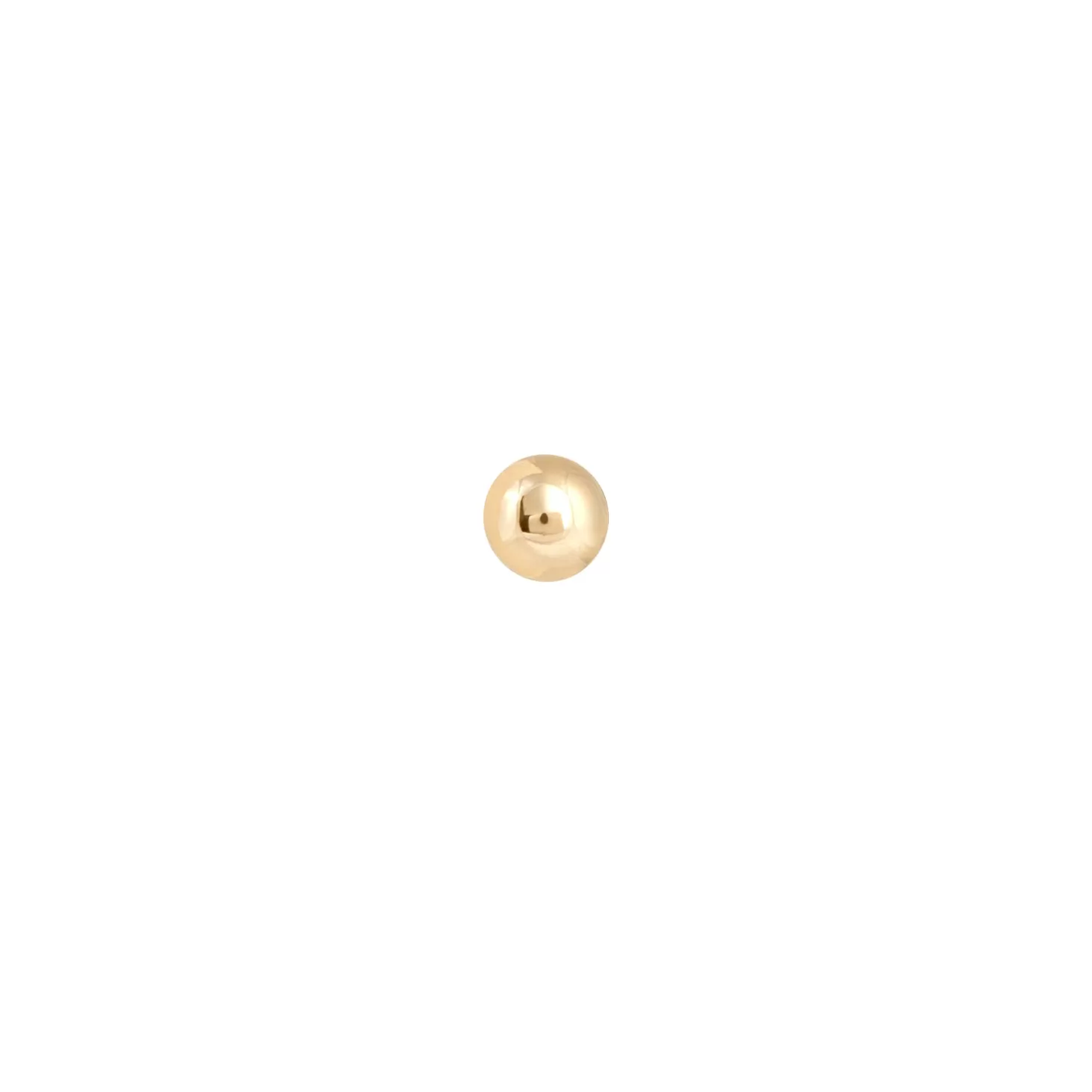 Astrid & Miyu Solid Gold Large Ball Piercing Stud 14K Gold Online