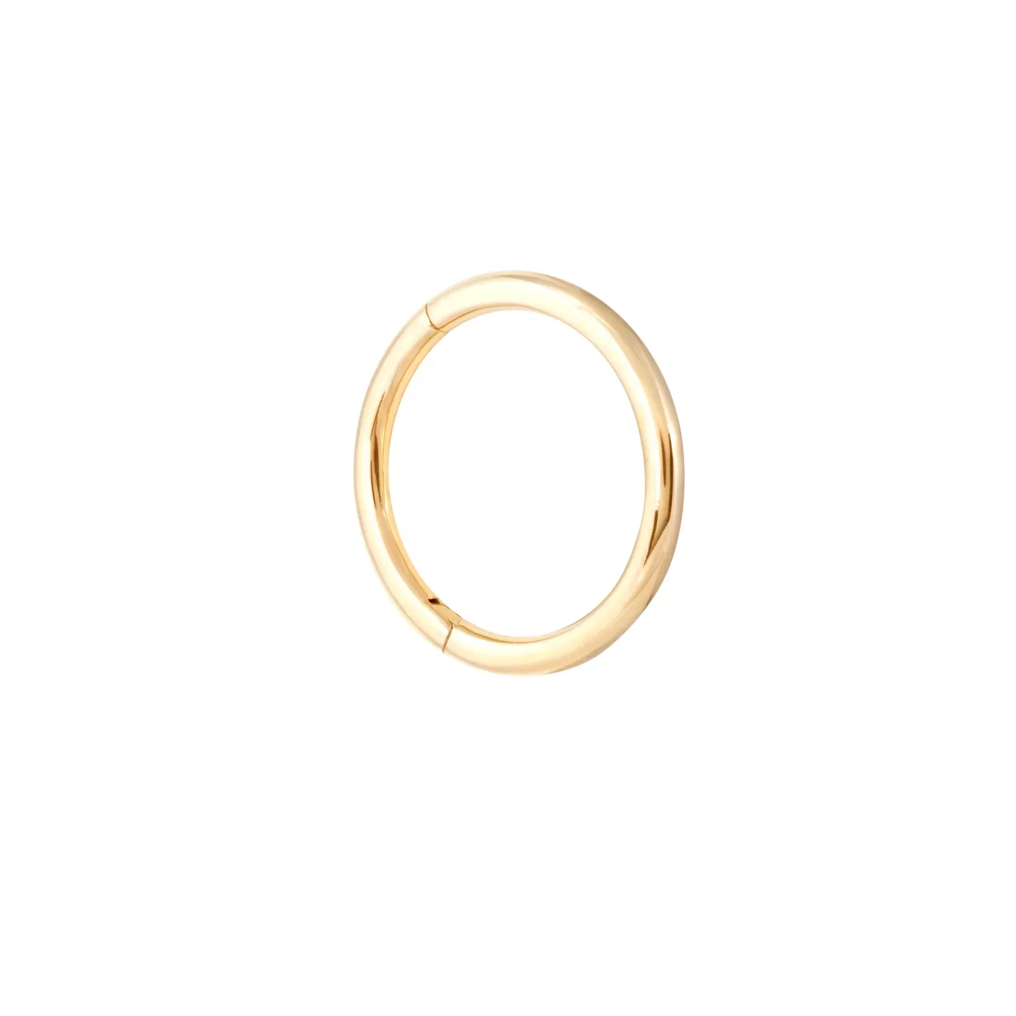 Astrid & Miyu Solid Gold Simple Piercing Hoop Outlet