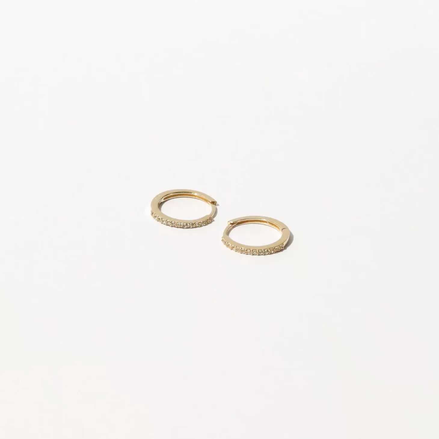 Astrid & Miyu Topaz Hoops In Solid Gold 14K Gold Cheap