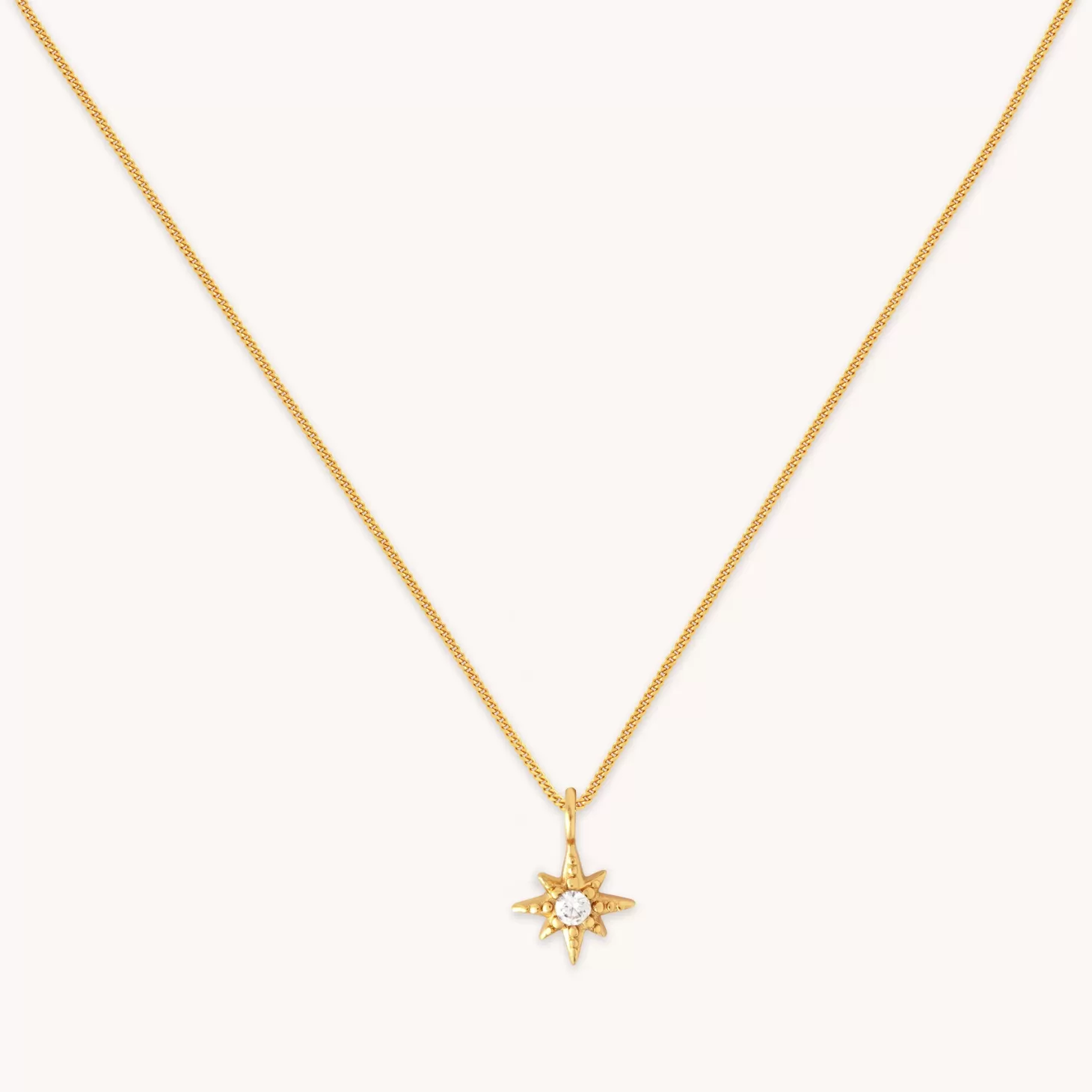 Astrid & Miyu Twilight Star Pendant Necklace In Gold 18K Gold Plated Sterling Silver Store