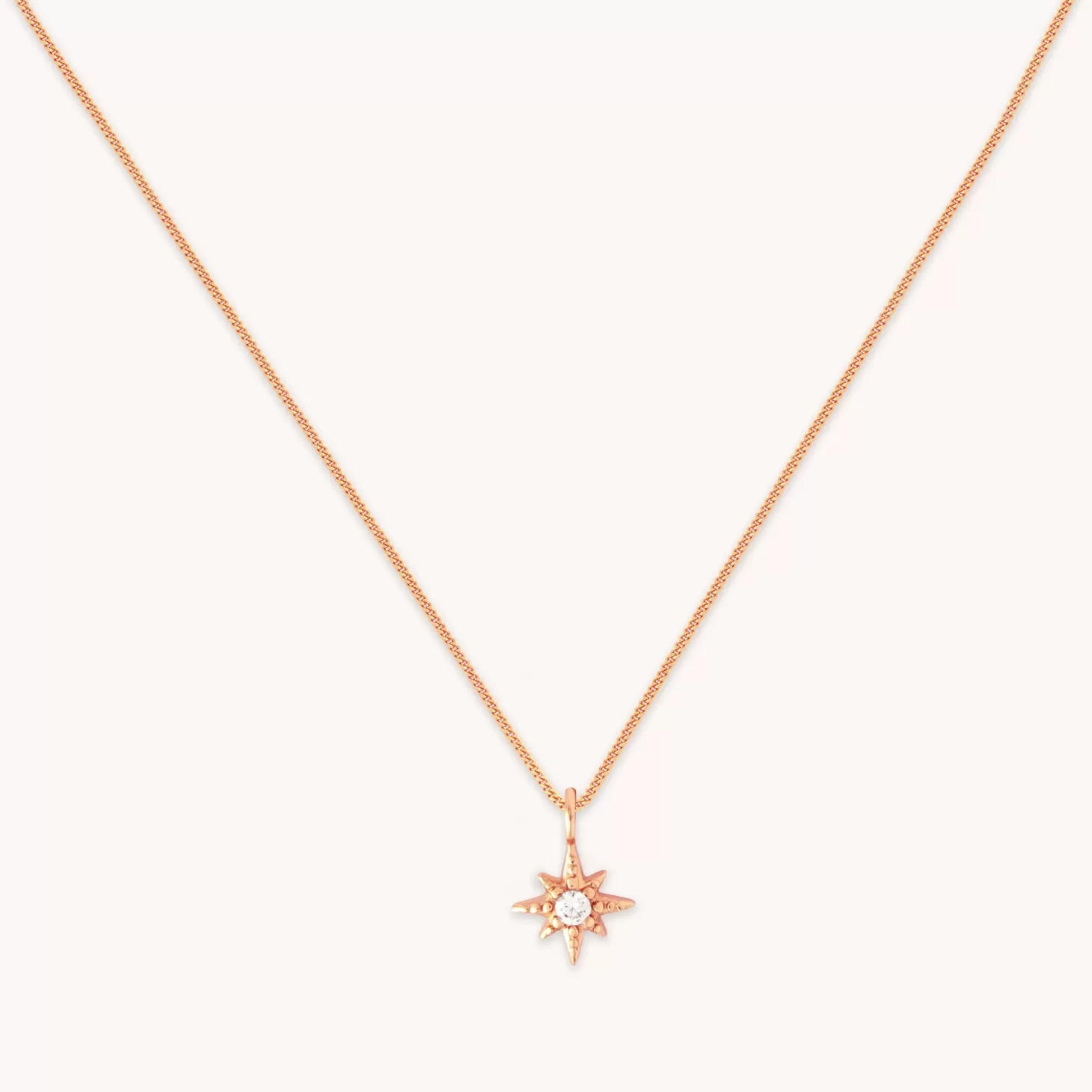 Astrid & Miyu Twilight Star Pendant Necklace In Rose Gold 18K Rose Gold Plated Sterling Silver Shop