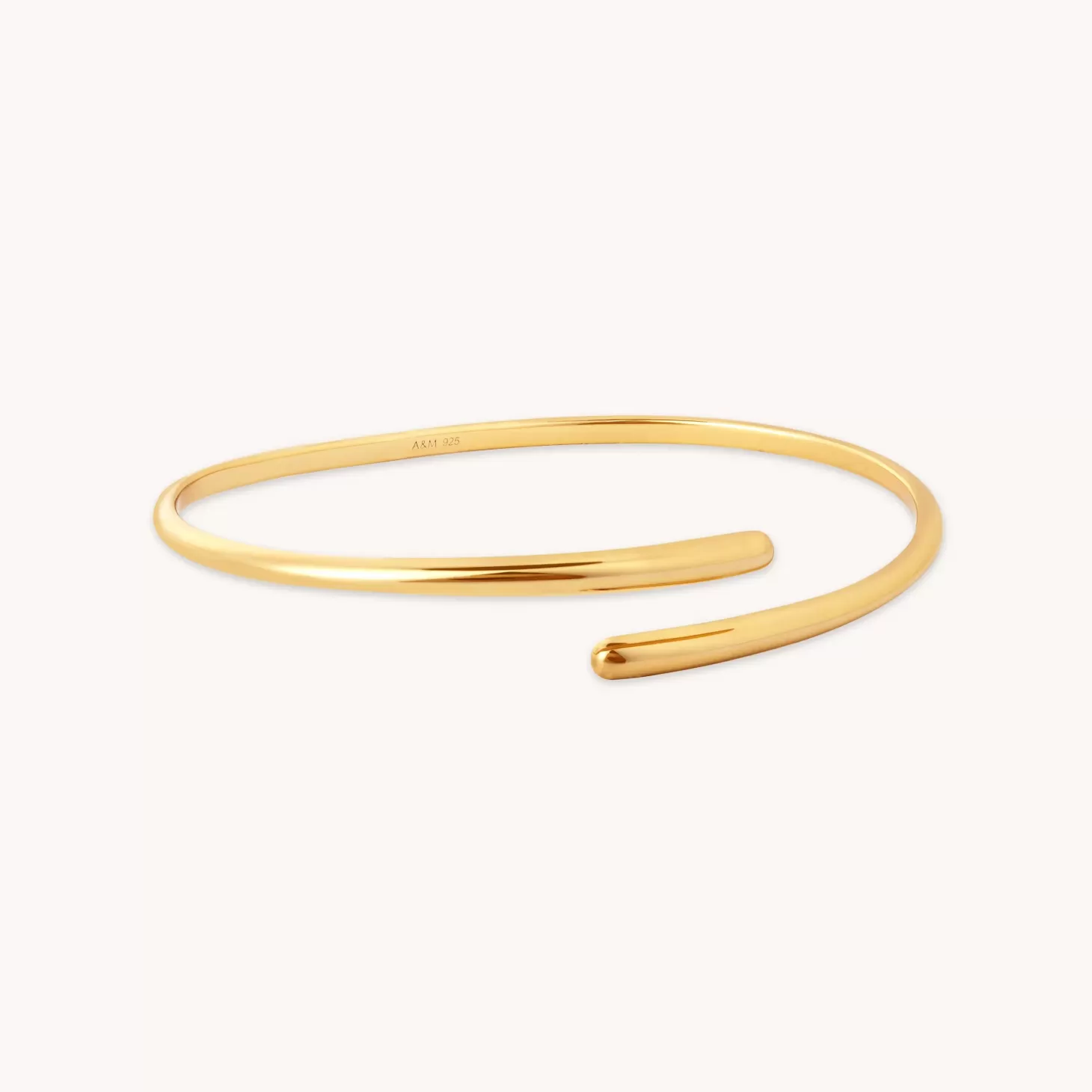 Astrid & Miyu Twist Cuff In Gold 18K Gold Plated Sterling Silver Cheap